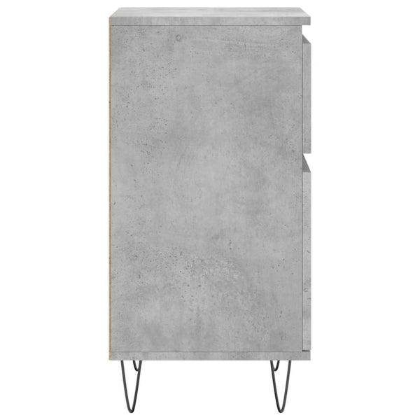 Betongraue Sideboards Lonna 40x35x70cm (2 Stück Holz)