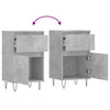 Betongraue Sideboards Lonna 40x35x70cm (2 Stück Holz)