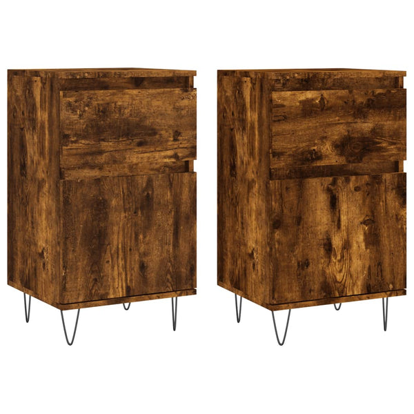 Rauchereiche Anrichten Lonna 40x35x70cm (2 Stück Holz)