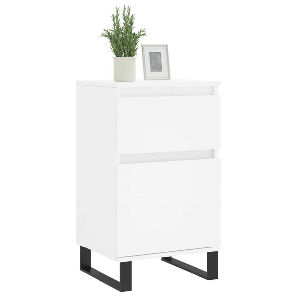 Weißes Sideboard Siladie 40x35x70cm (Holz)