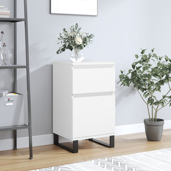Weißes Sideboard Siladie 40x35x70cm (Holz)