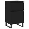 Schwarze Kommoden Siladie 40x35x70cm (2 Stück Holz)