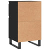 Schwarze Kommoden Siladie 40x35x70cm (2 Stück Holz)