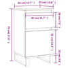 Räuchereiche Sideboard Siladie 40x35x70cm (2 Stück, Holz)