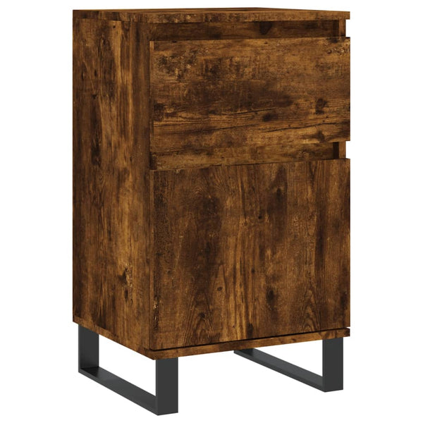 Räuchereiche Sideboard Siladie 40x35x70cm (2 Stück, Holz)