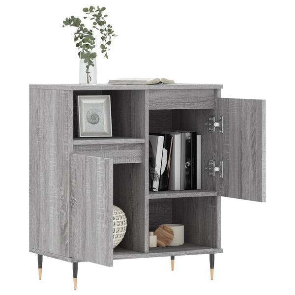 Graues Sideboard Leontina 60x35x70cm (Holz)