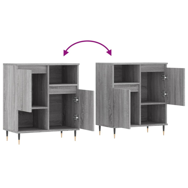 Graues Sideboard Leontina 60x35x70cm (Holz)