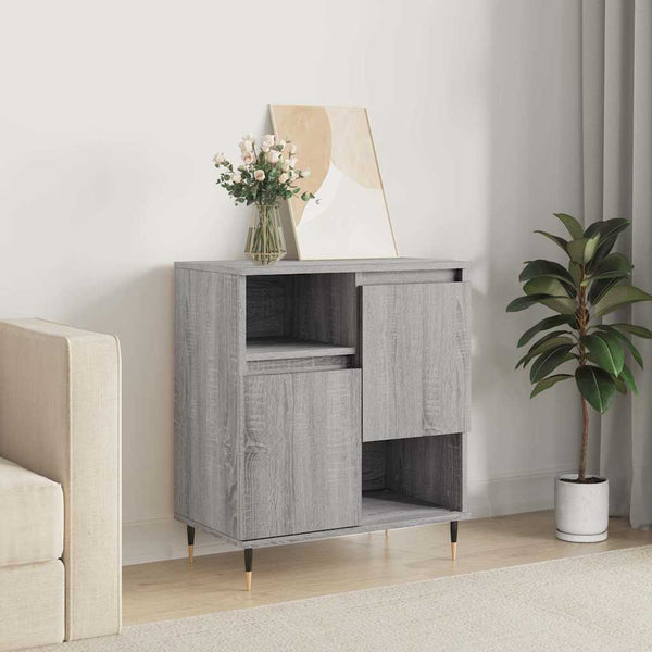 Graues Sideboard Leontina 60x35x70cm (Holz)