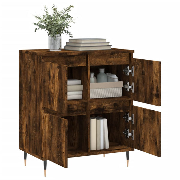 Kommode Rhett aus geräucherter Eiche 60x35x70cm (Holz)