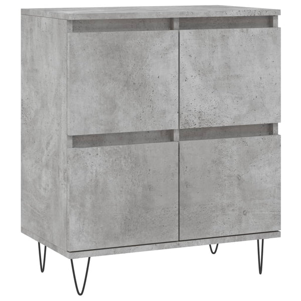 Betongraues Sideboard Omisim 60x35x70cm (Holz)