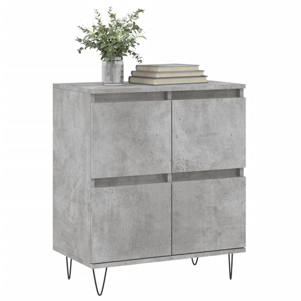 Betongraues Sideboard Omisim 60x35x70cm (Holz)