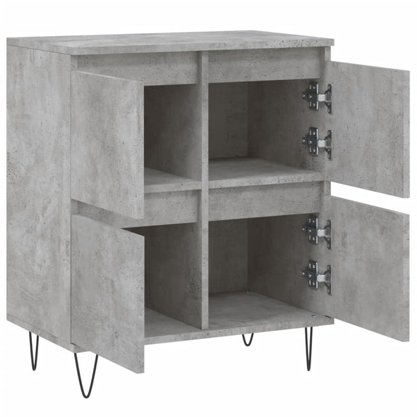 Betongraues Sideboard Omisim 60x35x70cm (Holz)