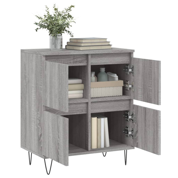 Graues Sideboard Omisim 60x35x70cm (Holz)