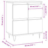 Graues Sideboard Omisim 60x35x70cm (Holz)
