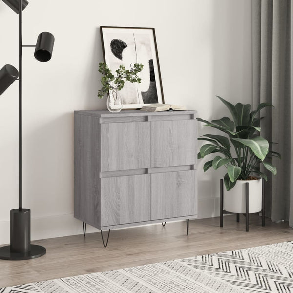 Graues Sideboard Omisim 60x35x70cm (Holz)