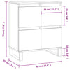 Weißes Sideboard Raiif 60x35x70cm (Holz)