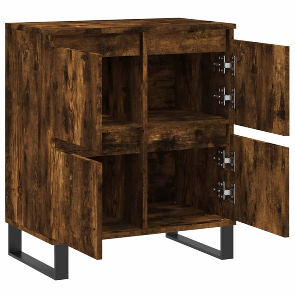 Sideboard Rauch-Eiche Raiif 60x35x70cm (Holz)