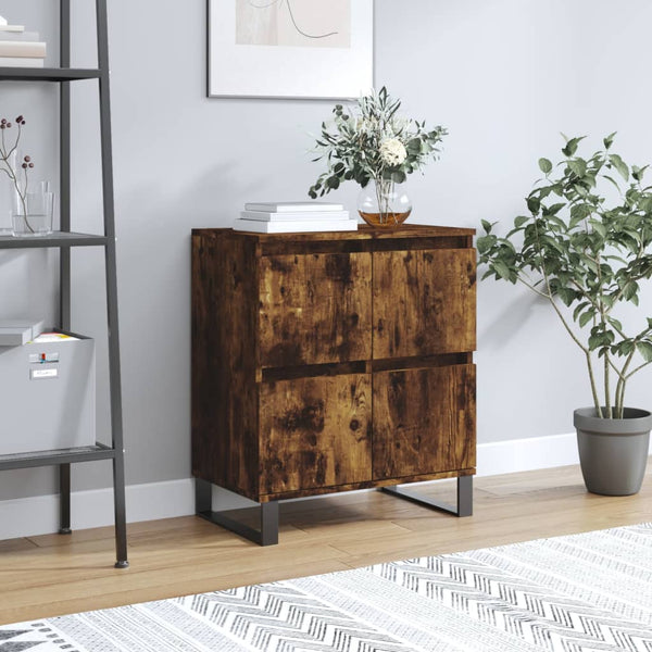 Sideboard Rauch-Eiche Raiif 60x35x70cm (Holz)