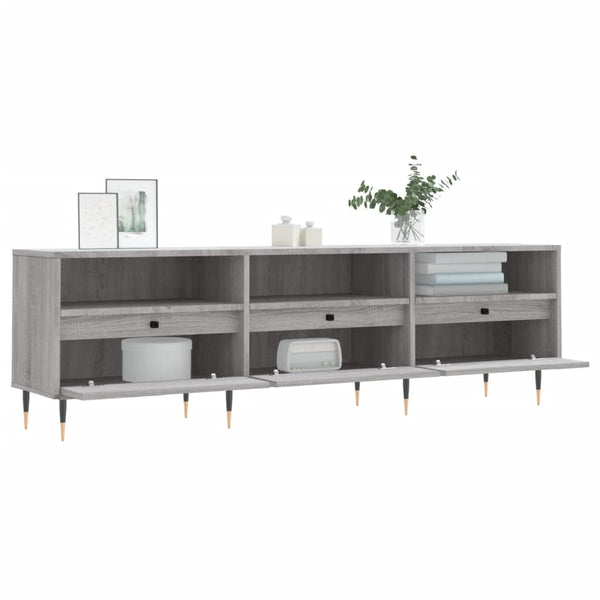 Graues TV-Möbel Monna 150x30x44,5cm (Holz)