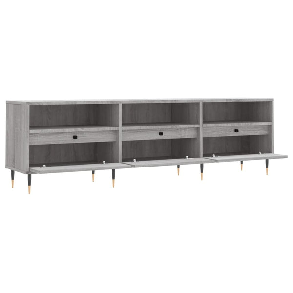 Graues TV-Möbel Monna 150x30x44,5cm (Holz)