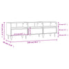 Harmaa tv-taso Nonii 150x30x44,5cm (puinen)