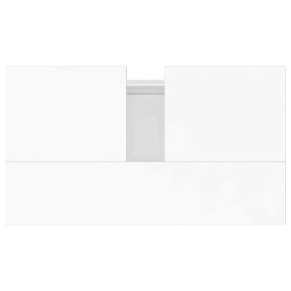 Badezimmerschrank Maftita 58x33x60cm, Schwarz (Holz)