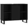 Schwarzer Badezimmerschrank Vlahita 80x33x60cm (Holz)
