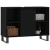 Schwarzer Badezimmerschrank Vlahita 80x33x60cm (Holz)
