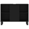 Schwarzer Badezimmerschrank Vlahita 80x33x60cm (Holz)