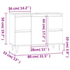 Badezimmerschrank Merlo, schwarz, 80x33x60cm (Holz)