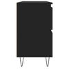 Badezimmerschrank Merlo, schwarz, 80x33x60cm (Holz)