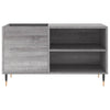 Grauer LP-Schrank Dej 85x38x48cm (Holz)