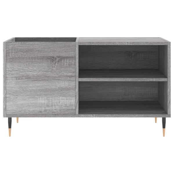 Grauer LP-Schrank Dej 85x38x48cm (Holz)