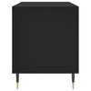 Schwarzer Schallplatten-Aufbewahrungsschrank Ionelica 100x38x48cm (Holz)
