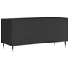 Schwarzer Schallplatten-Aufbewahrungsschrank Ionelica 100x38x48cm (Holz)