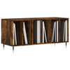 Räuchereiche Schallplatten-Aufbewahrungsschrank Ionelica 100x38x48cm (Holz)