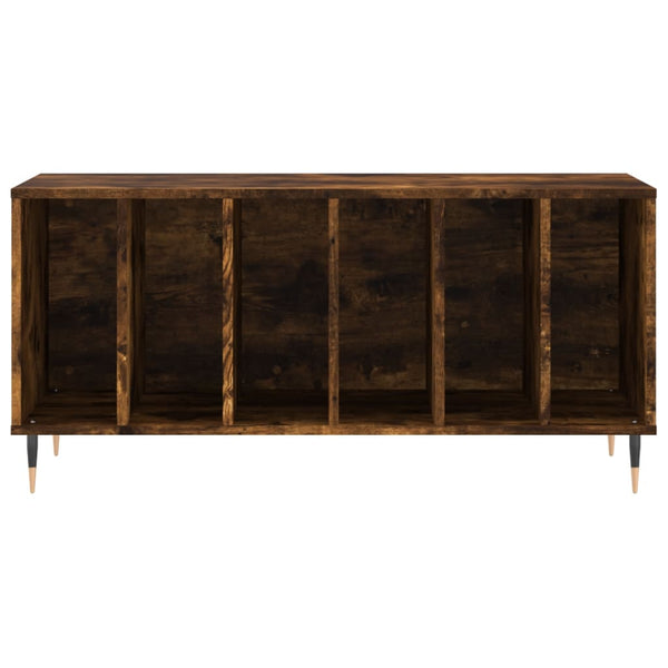 Räuchereiche Schallplatten-Aufbewahrungsschrank Ionelica 100x38x48cm (Holz)