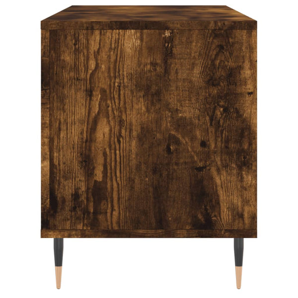 Räuchereiche Schallplatten-Aufbewahrungsschrank Ionelica 100x38x48cm (Holz)