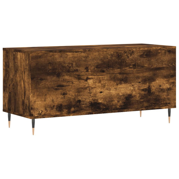 Räuchereiche Schallplatten-Aufbewahrungsschrank Ionelica 100x38x48cm (Holz)