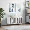 Valkoinen lp-levyjen säilytyskaappi Dide 100x38x48cm (puinen)