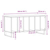 Sonoma Eiche LP-Aufbewahrungsschrank Bentin 100x38x48cm