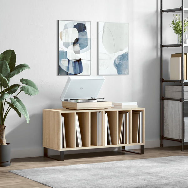 Sonoma Eiche LP-Aufbewahrungsschrank Bentin 100x38x48cm