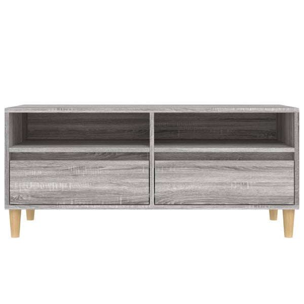 Graues TV-Möbel Rozmaria 100x34,5x44,5cm (Holz)