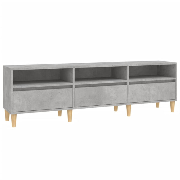 Betoninharmaa tv-taso Rozmaria 150x30x44,5cm (puinen)
