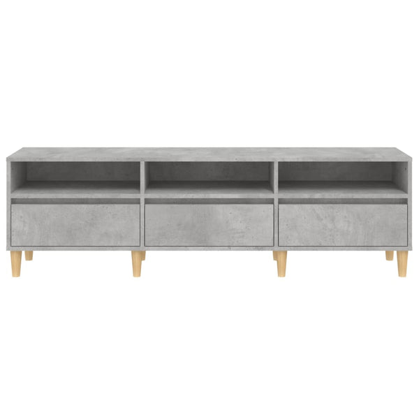 Betoninharmaa tv-taso Rozmaria 150x30x44,5cm (puinen)