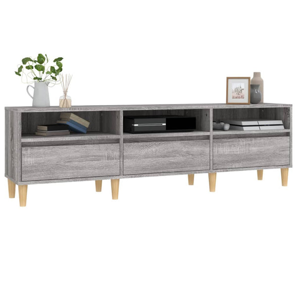 Harmaa tv-taso Rozmaria 150x30x44,5cm (puinen)