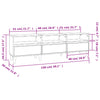 Harmaa tv-taso Rozmaria 150x30x44,5cm (puinen)