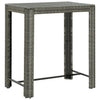 Graues Outdoor-Barsset Lester 5-teilig (Polyrattan/Akazienholz)