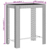 Graues Outdoor-Barsset Lester 5-teilig (Polyrattan/Akazienholz)