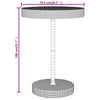 Stetenco Gartenbar-Set, 5-teilig, schwarz (Polyrattan/Akazienholz)